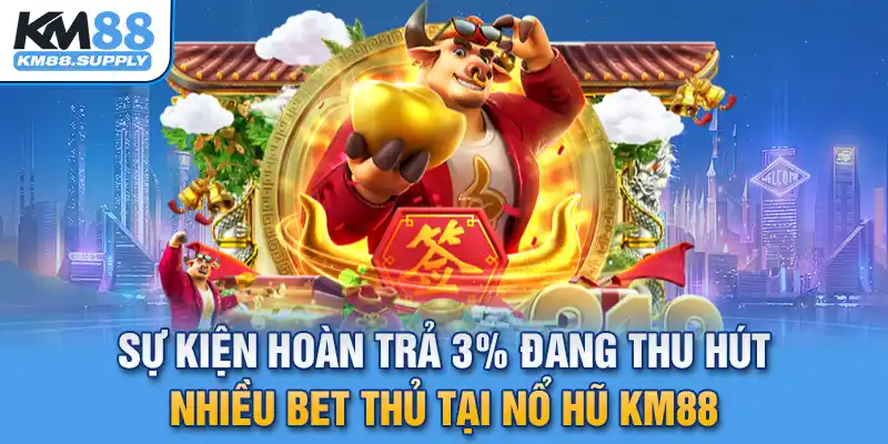 Sự kiện khuyến mãi hoàn  trả thưởng 3% mỗi ngày